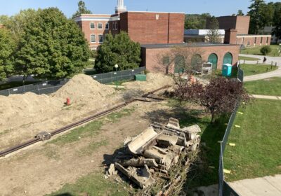 Campus construction commotion